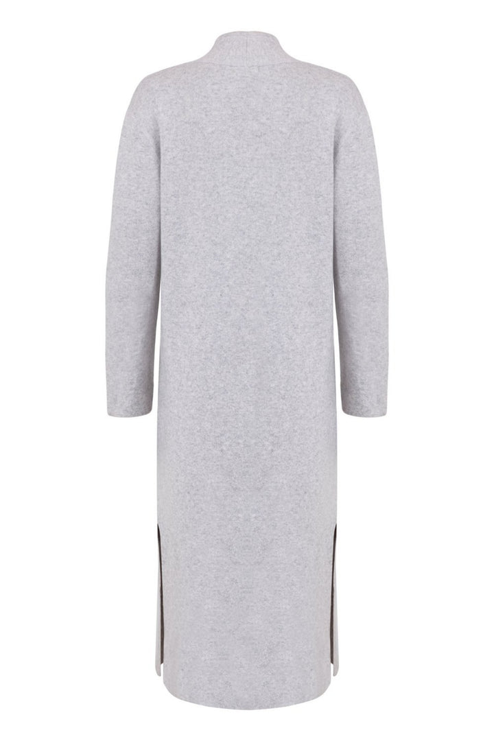 Mia Fratino 17123 Lapel Cash Grey Cashmere  Coat Back