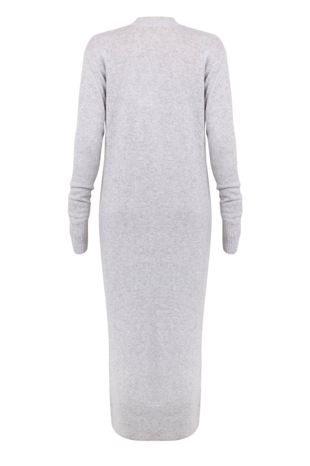 Mia Fratino 17202 Long Grey Cashmere Cardigan