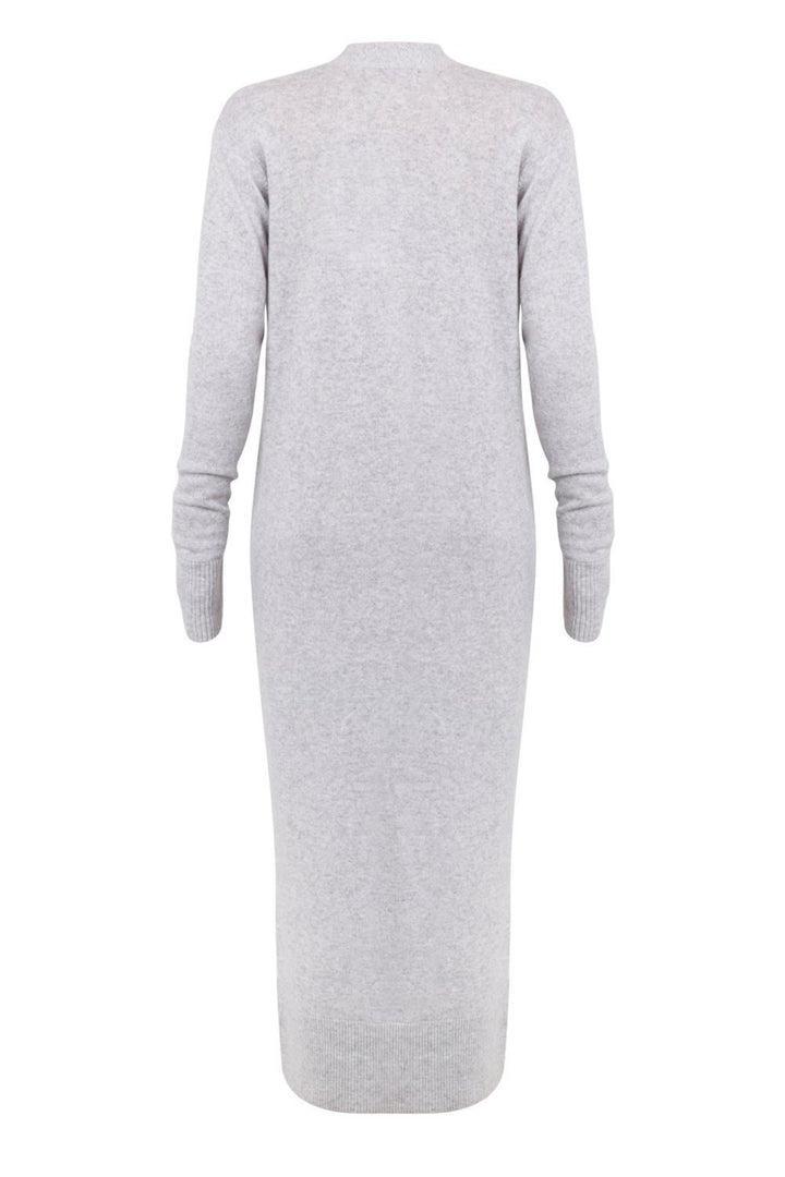 Mia Fratino 17202 Long Grey Cashmere Cardigan