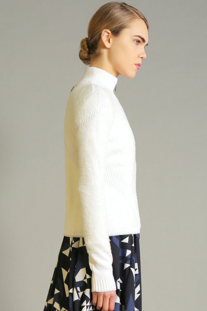 High S55153 Envy Cardigan White
