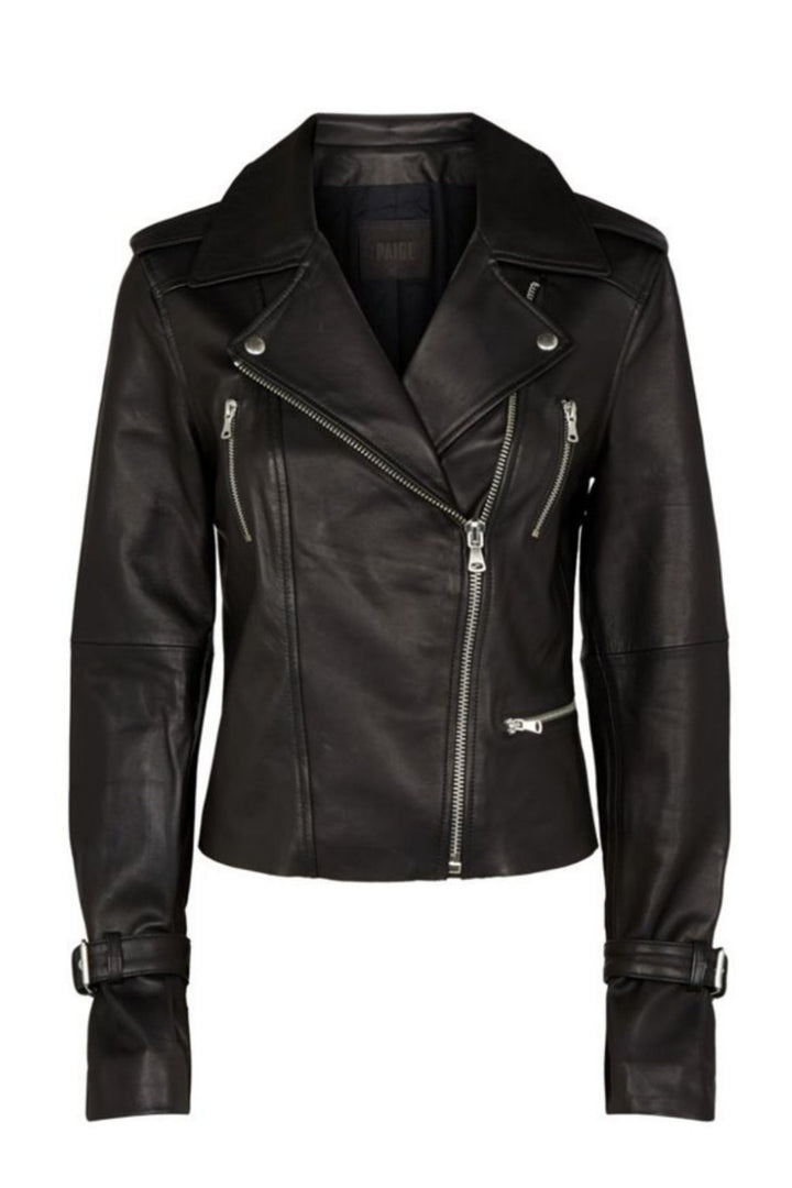 Paige 5744F01 1086 Rayven Leather Jacket Black