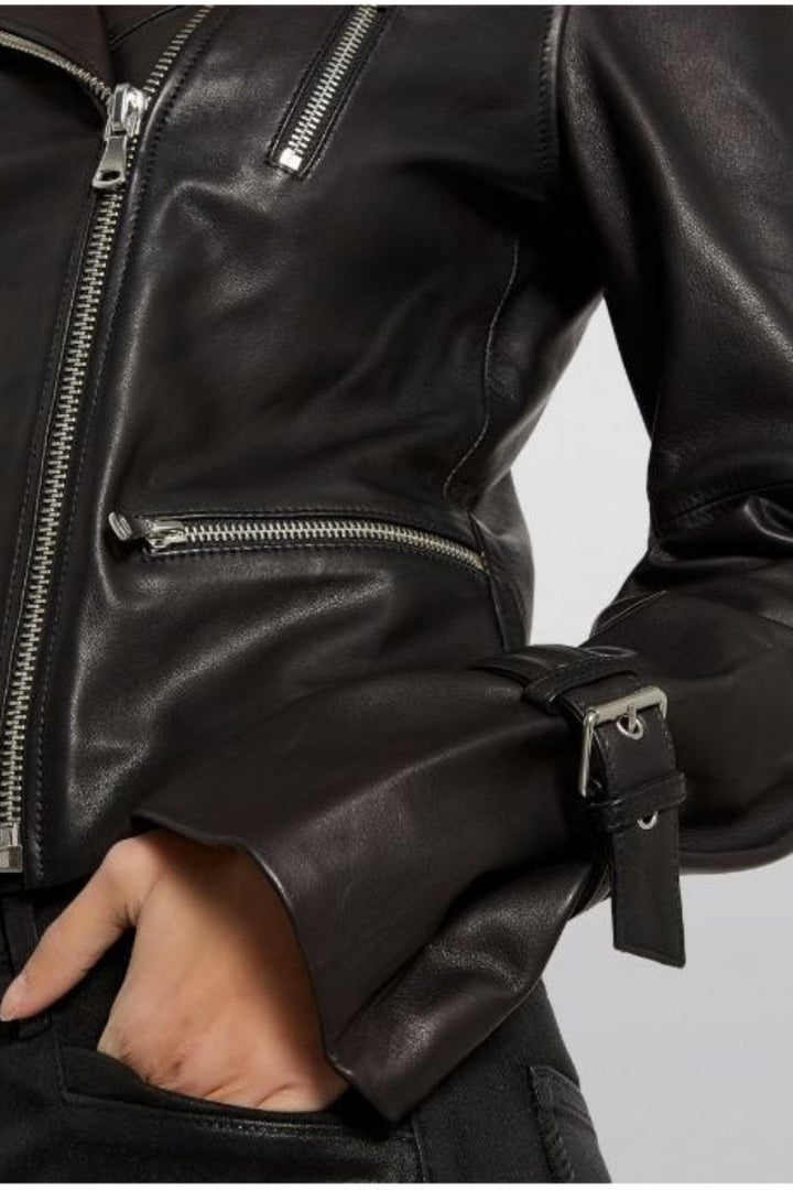 Paige 5744F01 1086 Rayven Leather Jacket Black
