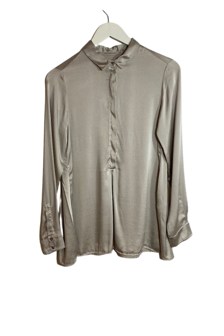 Transit 182 Silk Shirt Taupe
