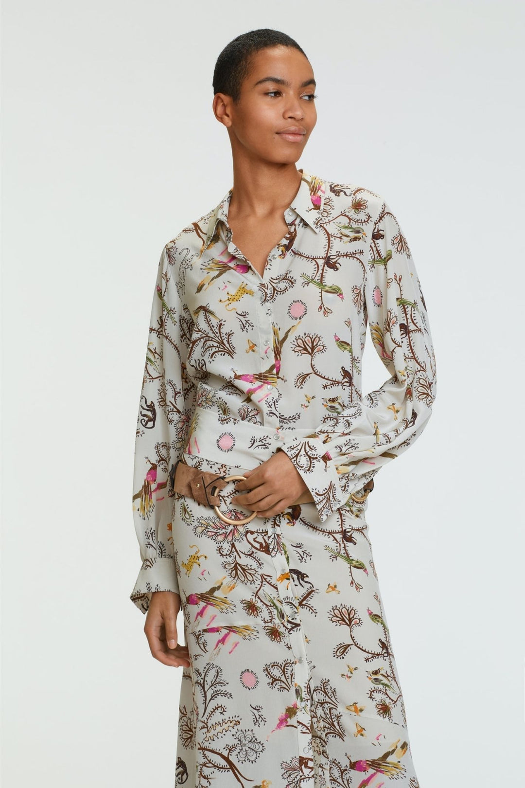 Dorothee Schumacher 249406 Tree Of Life Blouse Beige
