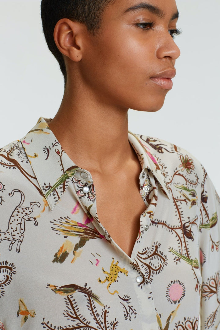 Dorothee Schumacher 249406 Tree Of Life Blouse Beige