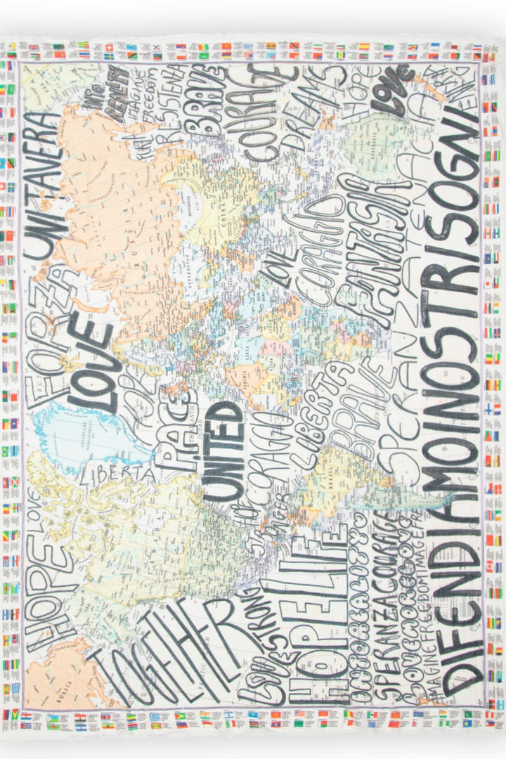 Faliero Sarti Hope 2021  Scarf White