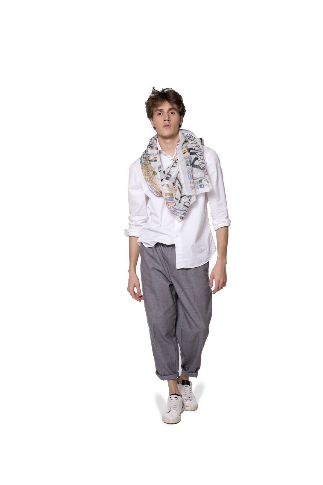 Faliero Sarti Hope 2021  Scarf White
