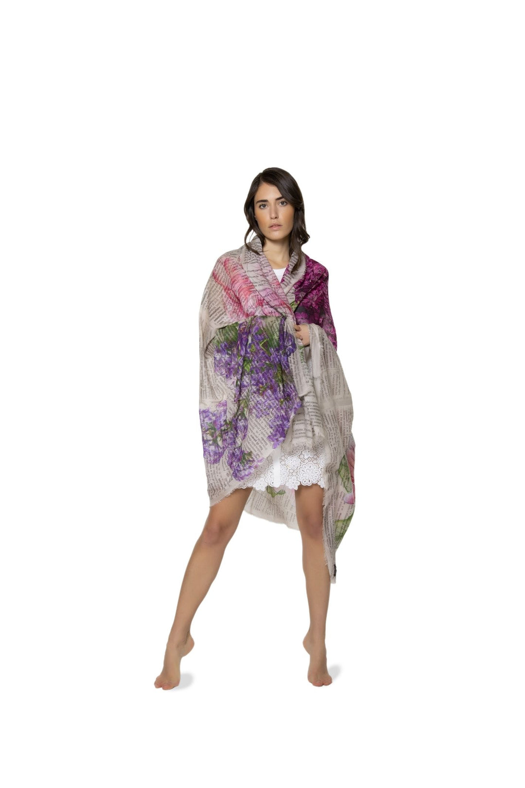 Faliero 2073 Sarti Licia Scarf Grey