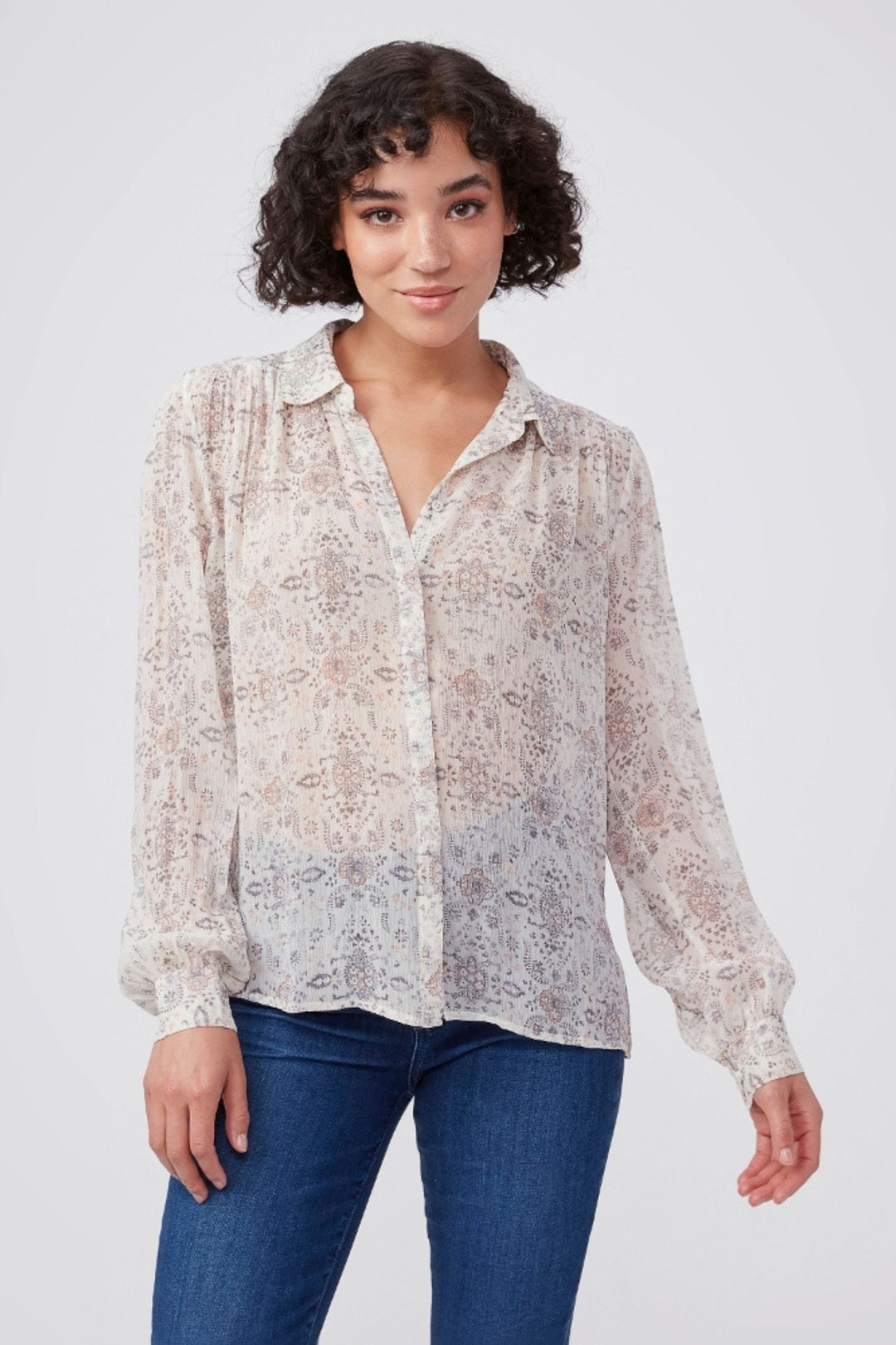 Paige Maryanne Shirt Ecru Multi
