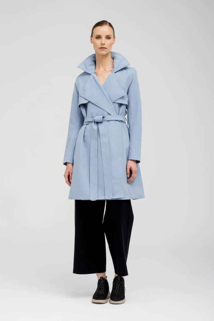 BRGN 15007A2 Yr Rain Coat Steel Blue