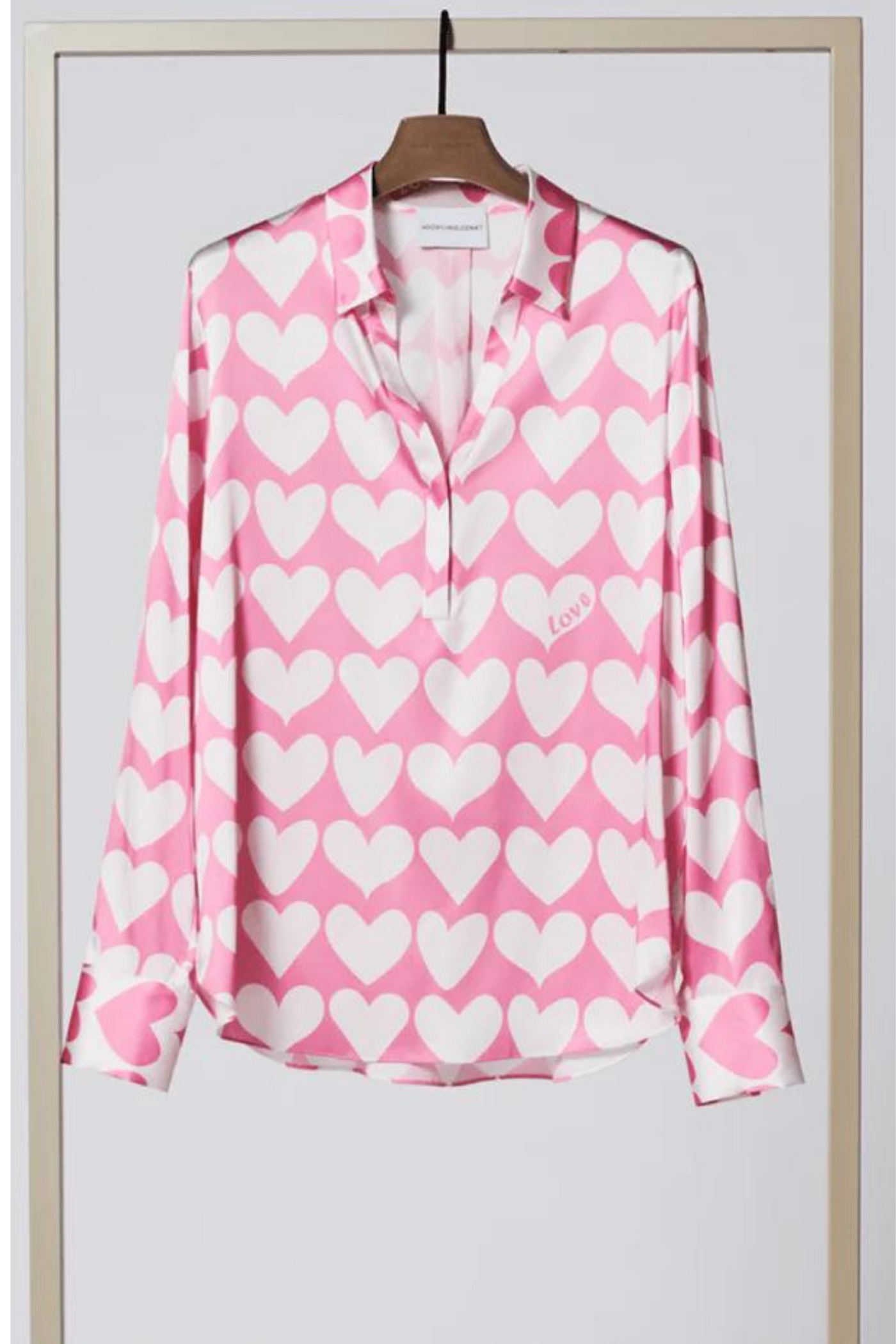 Herzen's Angelegenheit 6160  Shirt Pink With White Hearts