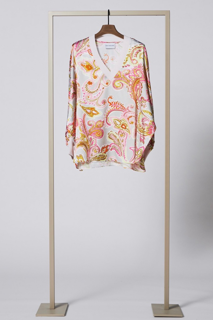 Herzen's Angelegenheit 25231-6167 Floral Multi Print Shirt Grey