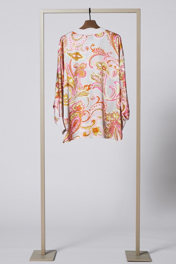 Herzen's Angelegenheit 25231-6167 Floral Multi Print Shirt Grey