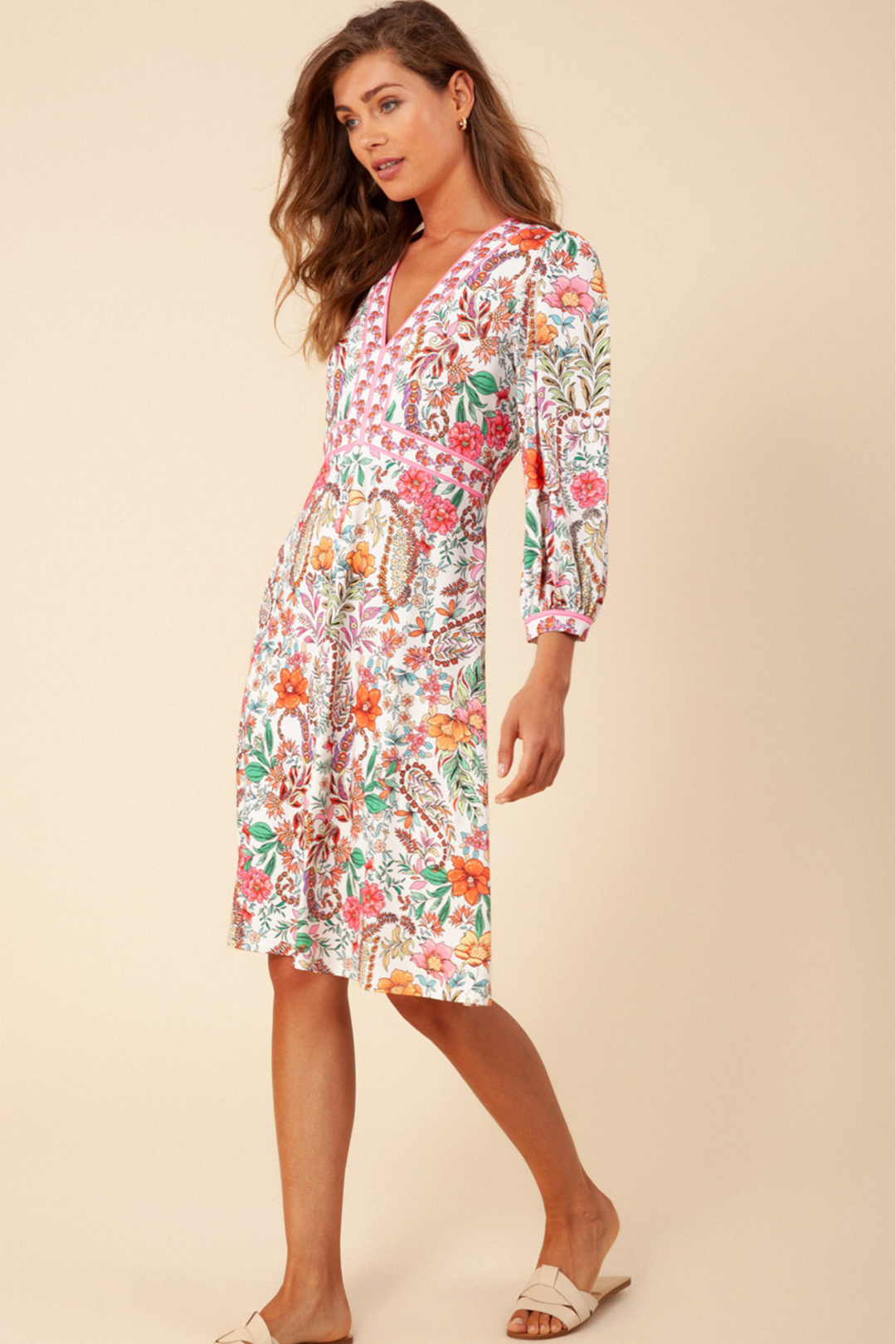 Hale Bob H32BL6060 Dress Floral Print