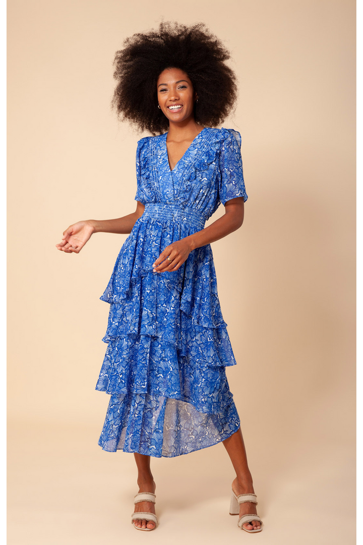 Hale Bob 32ST6040 Dress Floral Print  Blue
