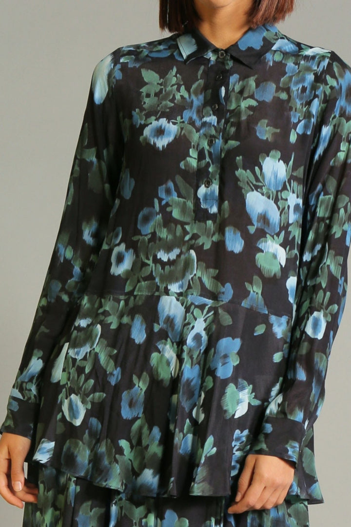HIGH 750723 Boundary Shirt Blue