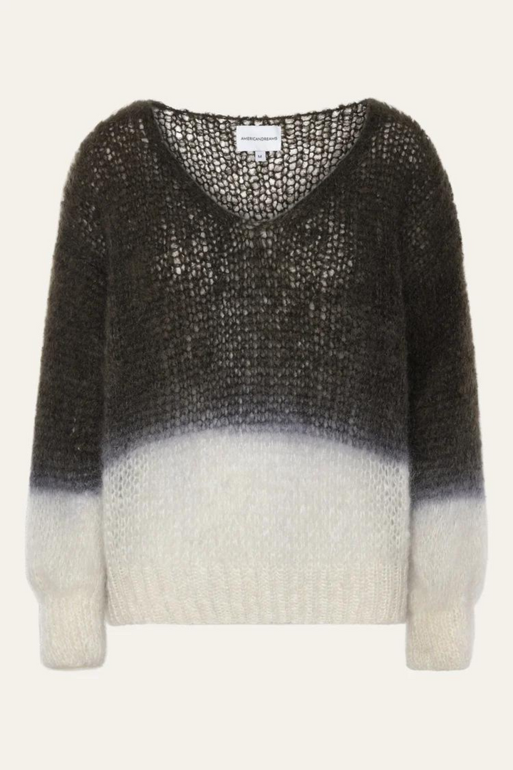 American Dreams AD1019 Milana  Sweater  Black and White