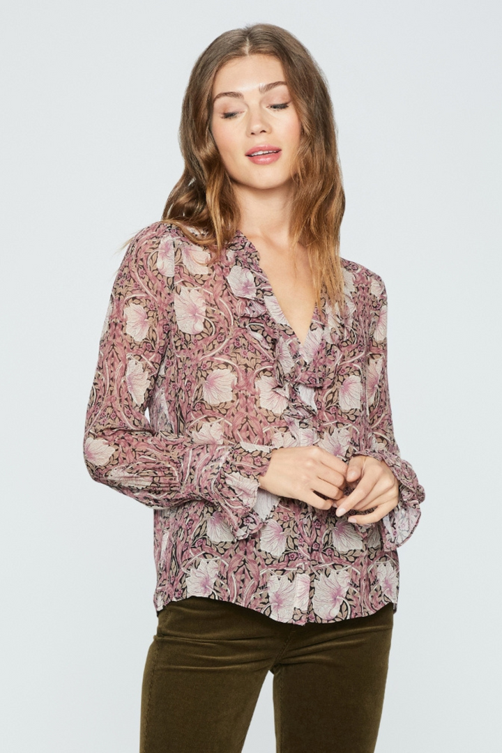 Paige 7252K38-8071 Arianne Pink Mauve Multi Print Blouse