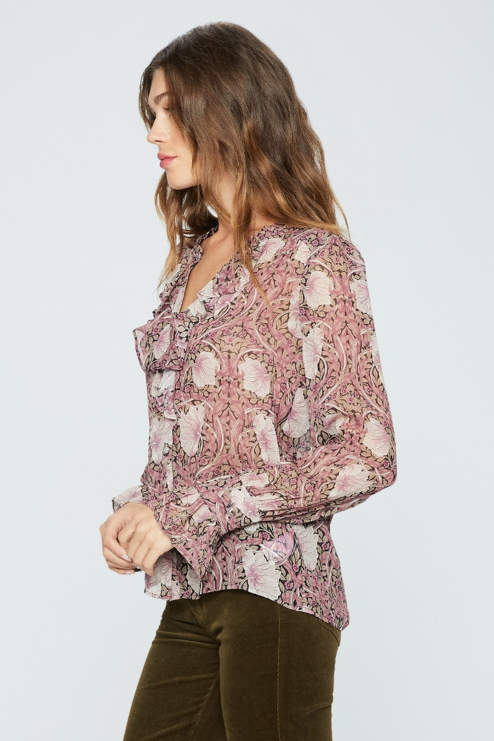 Paige 7252K38-8071 Arianne Pink Mauve Multi Print Blouse