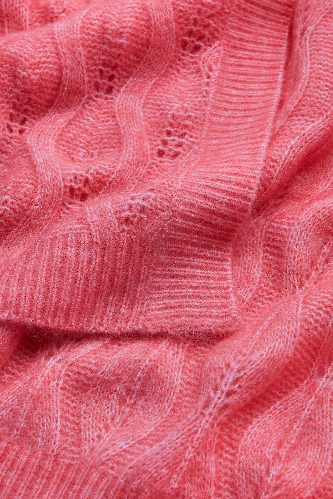Delicate Love W225 026 Shou Cable Cardigan Bubblegum
