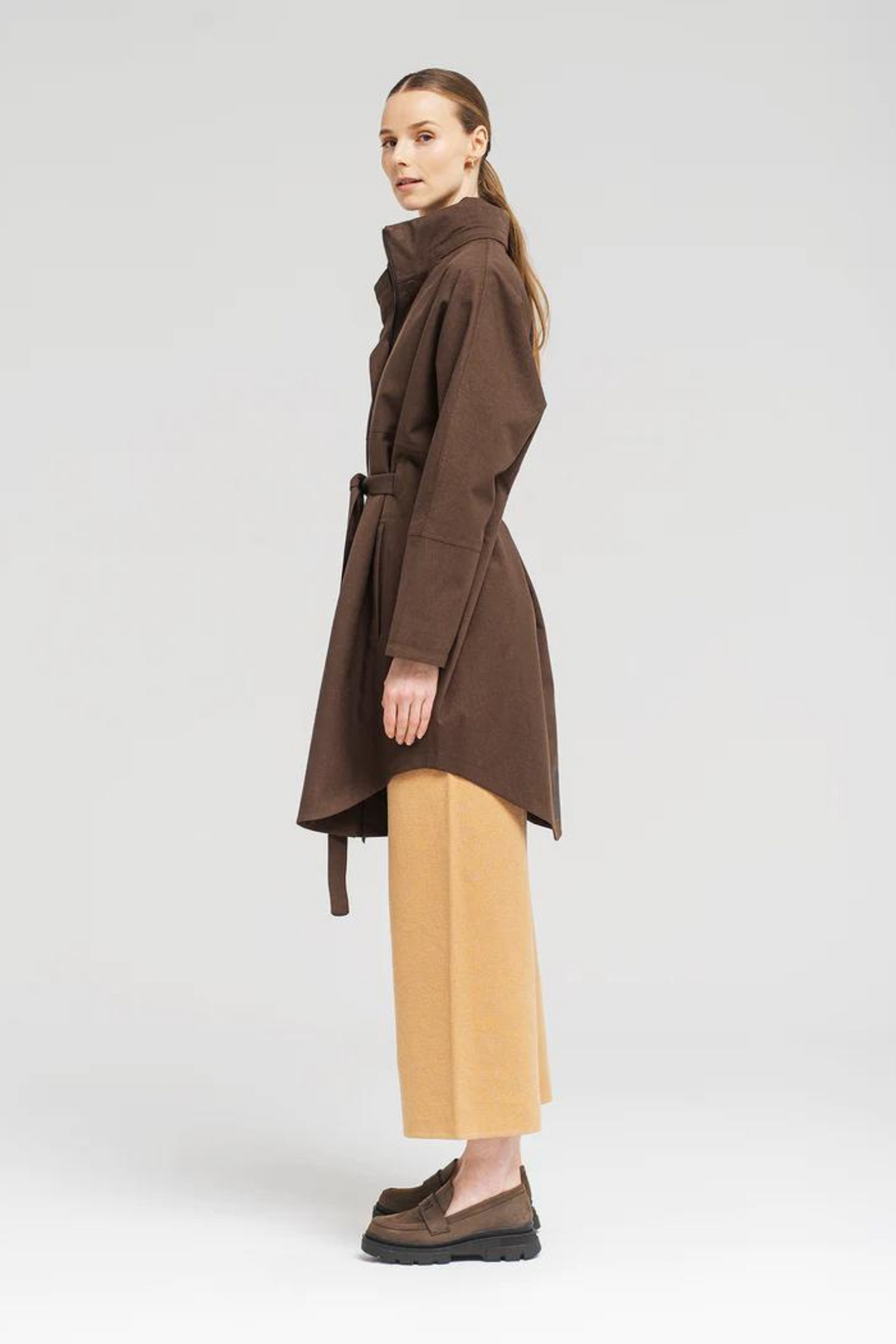 BRGN 15032A2 Monsun Rain Coat Chocolate Brown