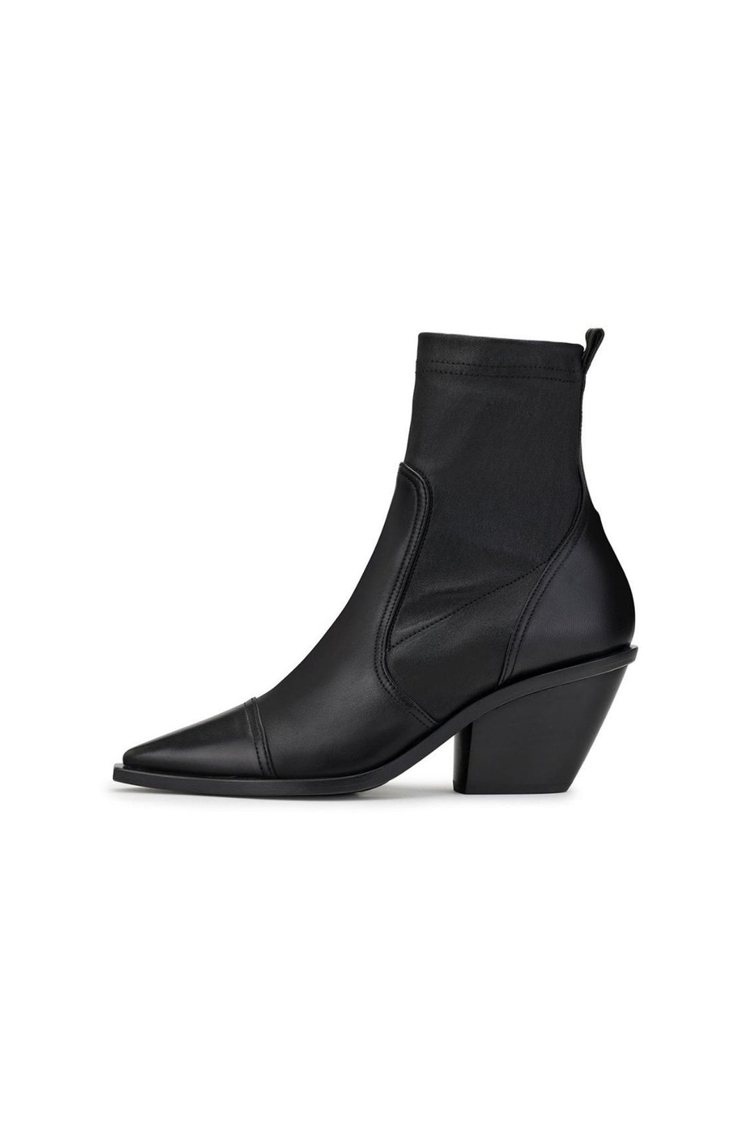 AGL 239530 Black Stretch Cowboy Boot - Lonah Boutique