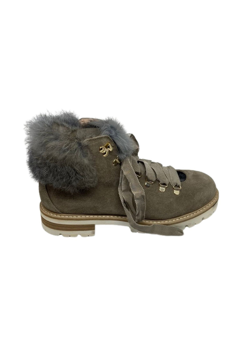 AGL 716548 Taupe Boots With Fur Lining - Lonah Boutique