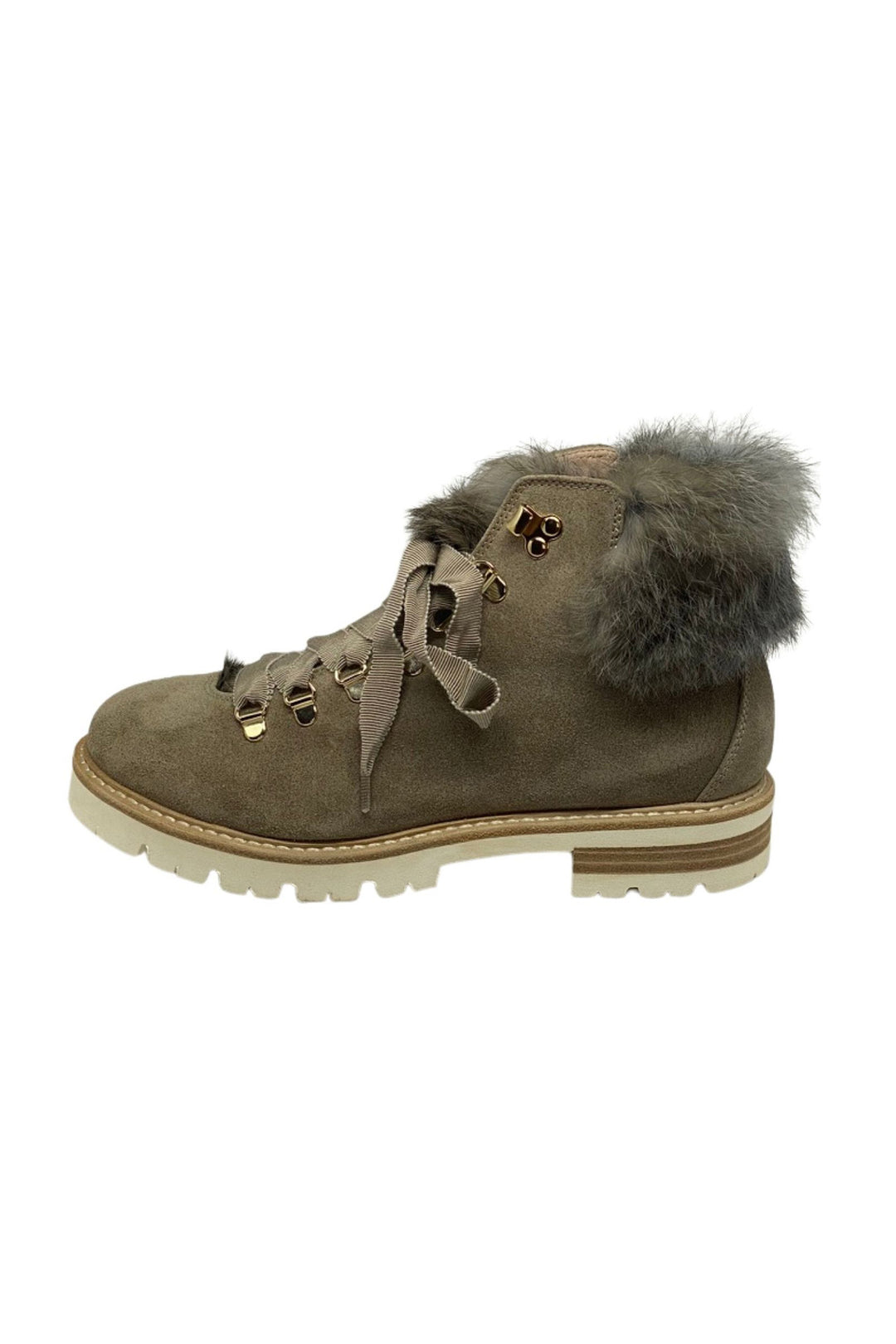 AGL 716548 Taupe Boots With Fur Lining - Lonah Boutique
