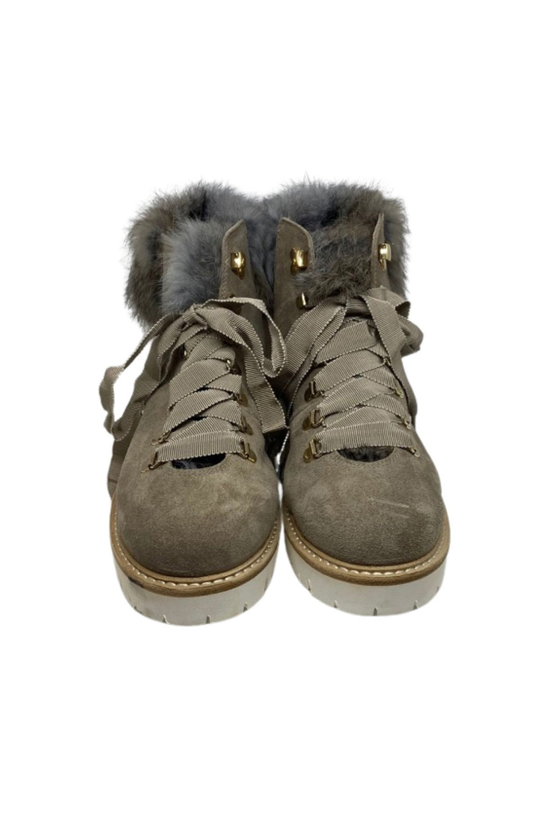 AGL 716548 Taupe Boots With Fur Lining - Lonah Boutique