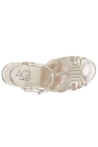 AGL Sista Straps Platinum Clog Sandals - Lonah Boutique