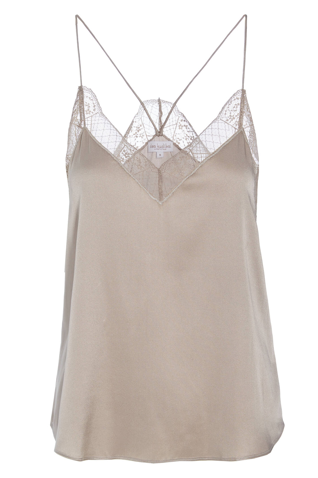 Dea Kudibal Alida 01-1022-3527 Taupe Lace Camisole Top - Lonah Boutique