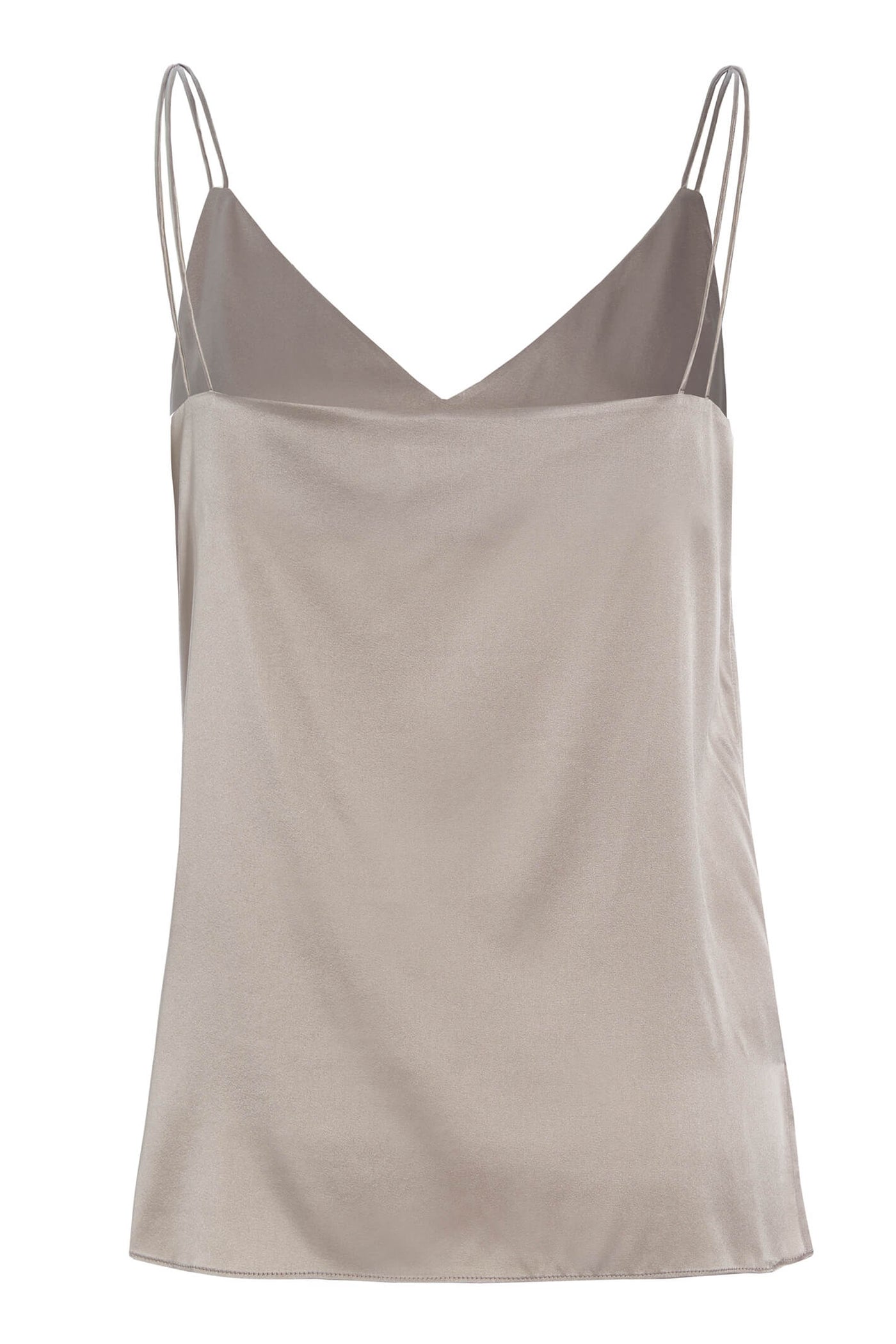 Dea Kudibal Avena 02-1022-1501 Taupe Silk Camisole Top - Lonah Boutique