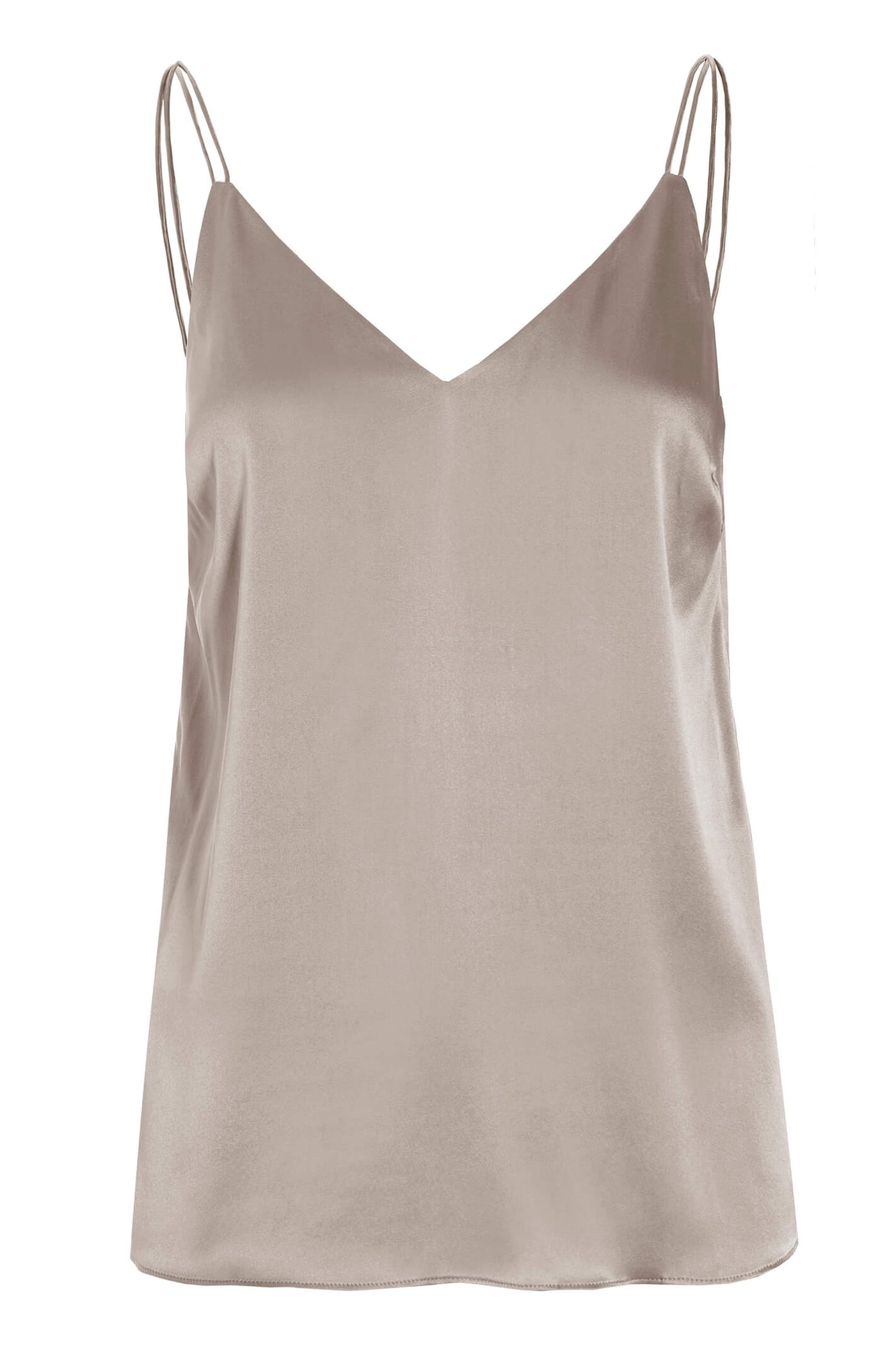 Dea Kudibal Avena 02-1022-1501 Taupe Silk Camisole Top - Lonah Boutique