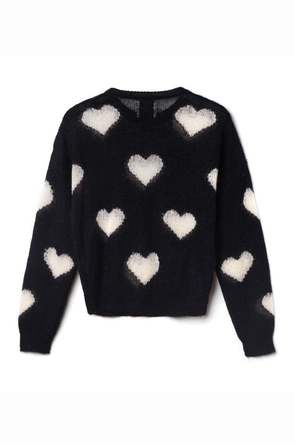 Delicate Love W241-10 Black Miki Heart Jumper - Lonah Boutique