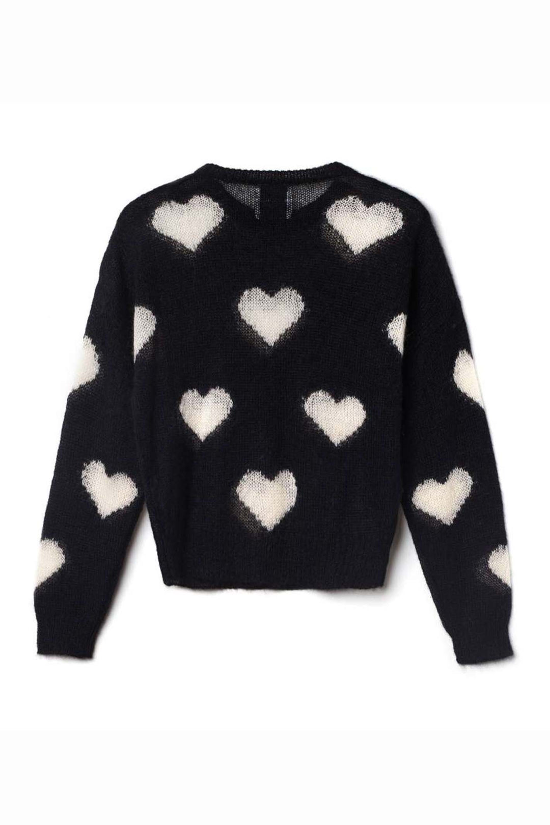 Delicate Love W241-10 Black Miki Heart Jumper - Lonah Boutique