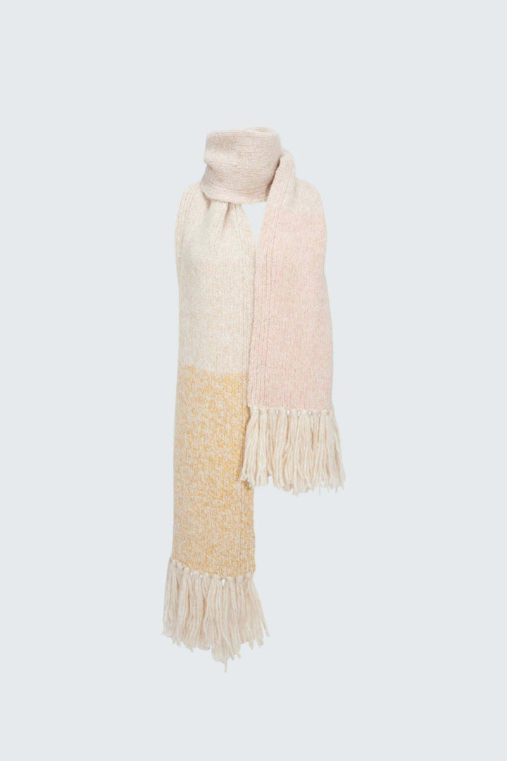 Dorothee Schumacher 416602 Pink Cozy Layer Scarf - Lonah Boutique