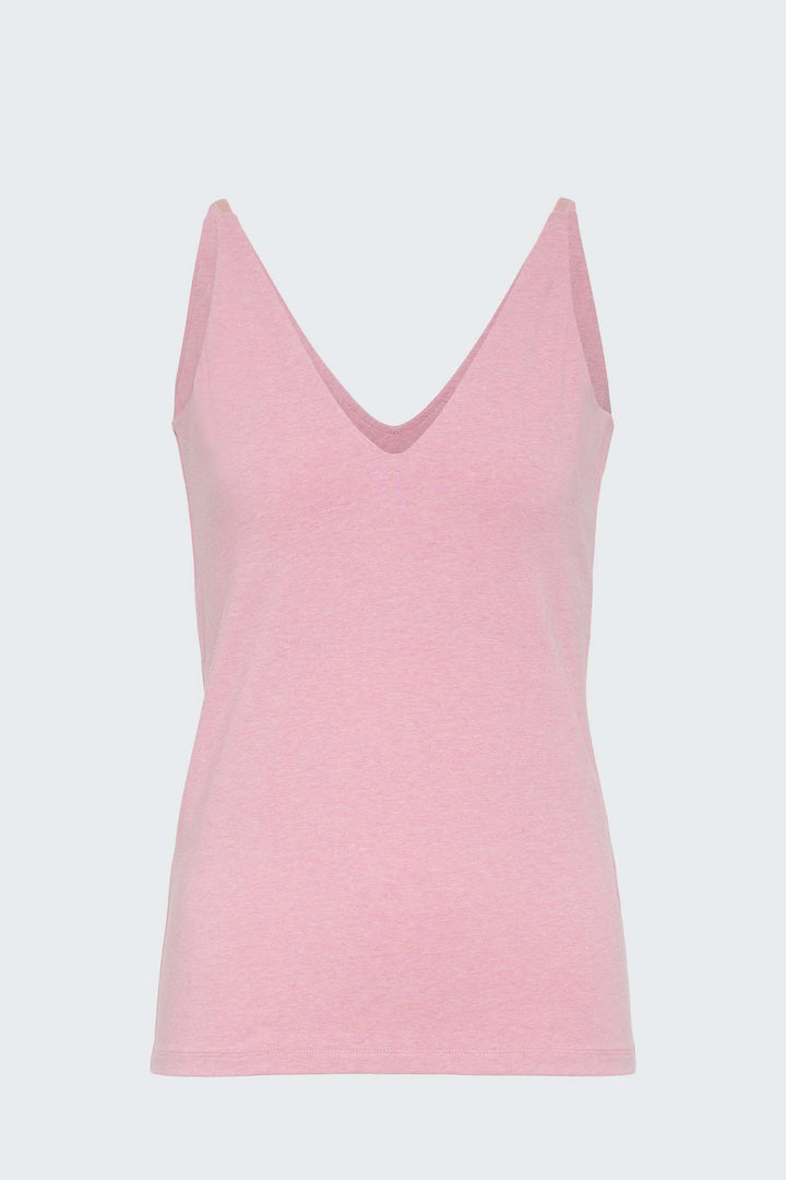 Dorothee Schumacher 428303 Pink All Time Favorites Vest Top - Lonah Boutique