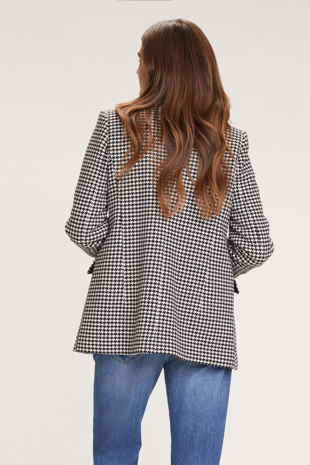 Dorothee Schumacher 442112 Black White Graphic Softness Jacket - Lonah Boutique