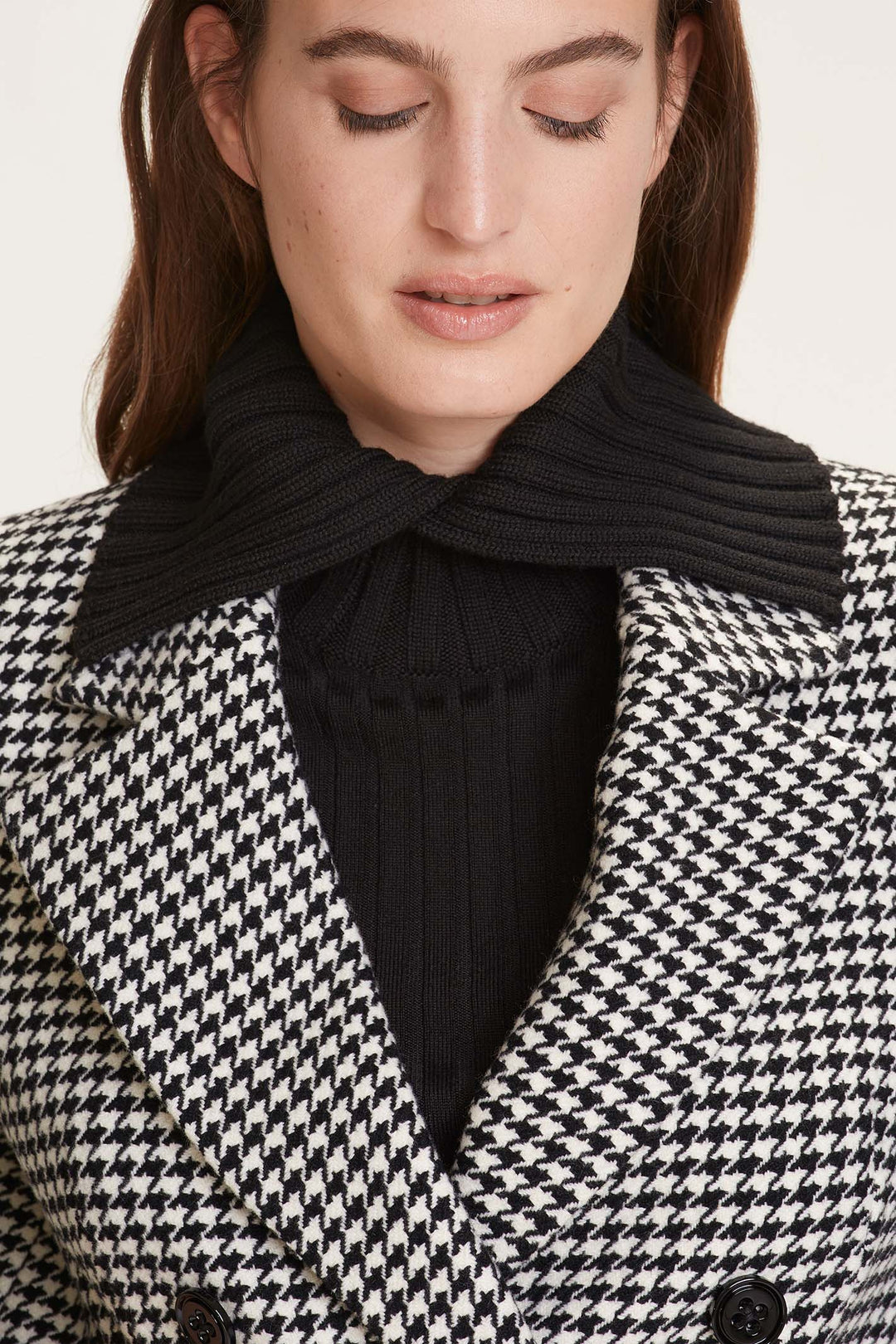 Dorothee Schumacher 442112 Black White Graphic Softness Jacket - Lonah Boutique