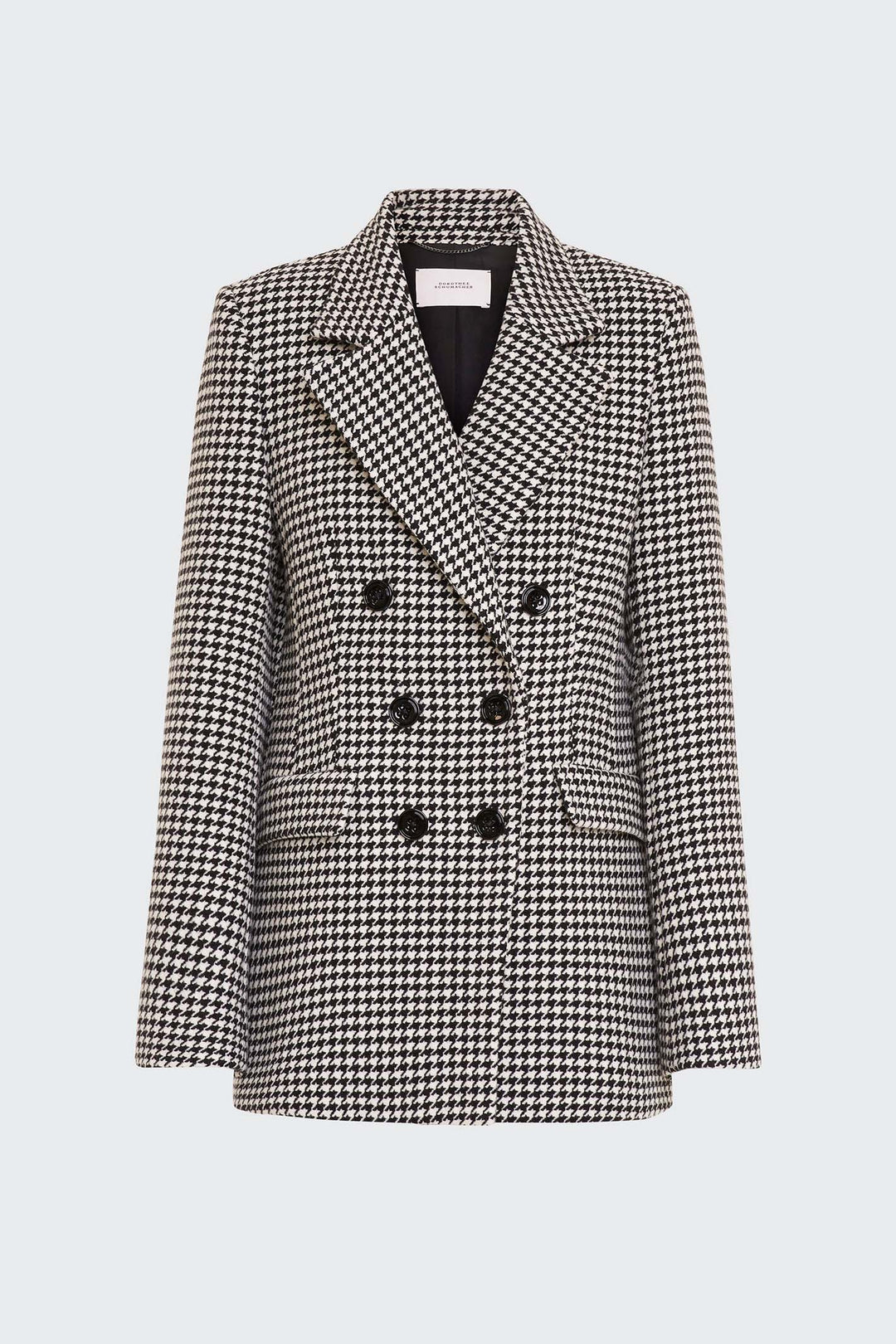 Dorothee Schumacher 442112 Black White Graphic Softness Jacket - Lonah Boutique