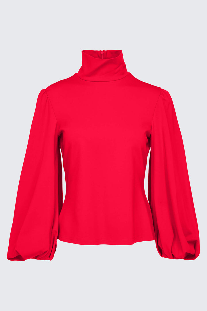 Dorothee Schumacher 848007 Red Emotional Essence Blouse Top - Lonah Boutique