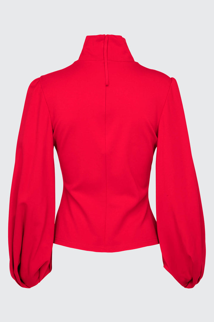 Dorothee Schumacher 848007 Red Emotional Essence Blouse Top - Lonah Boutique