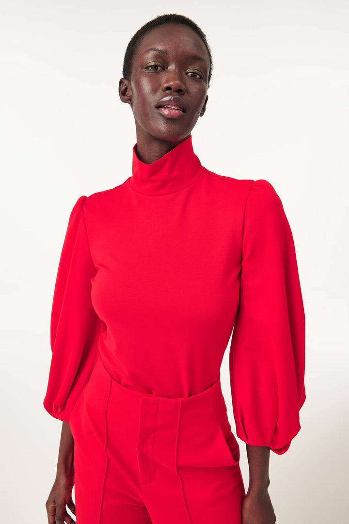 Dorothee Schumacher 848007 Red Emotional Essence Blouse Top - Lonah Boutique