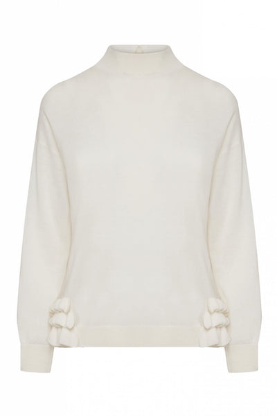 High 751851 00104 Taut White Jumper - Lonah Boutique