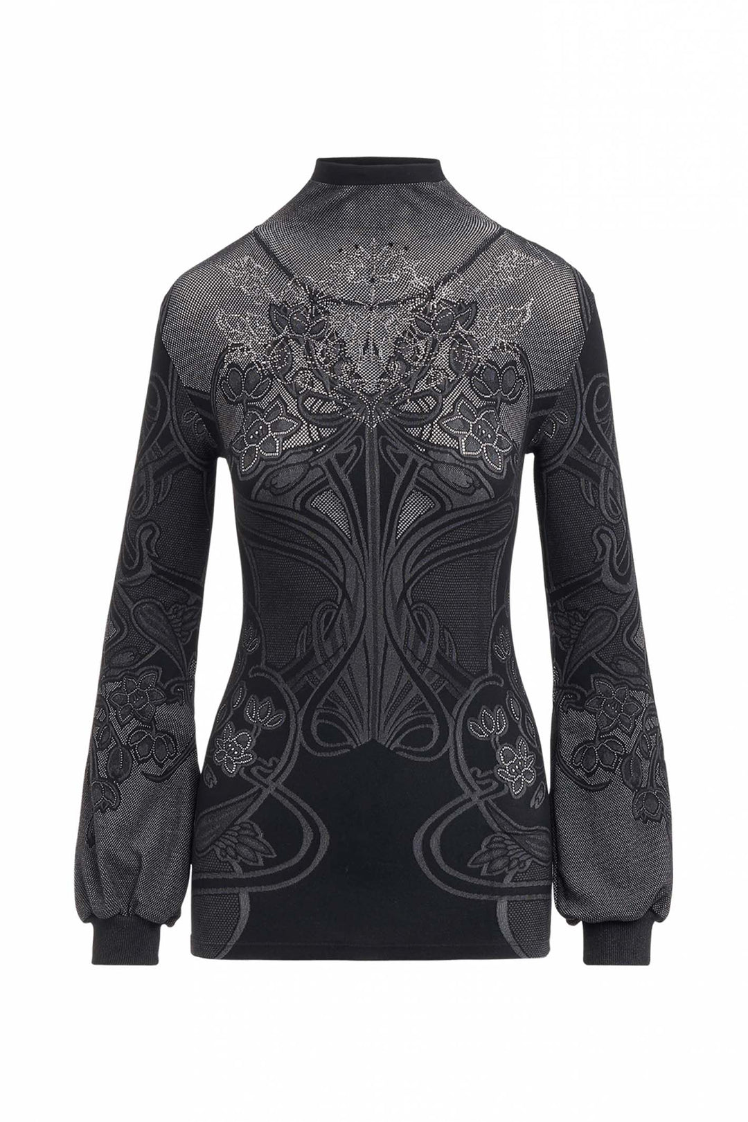 High S51242 Thrill Black Turtleneck Jumper - Lonah Boutique