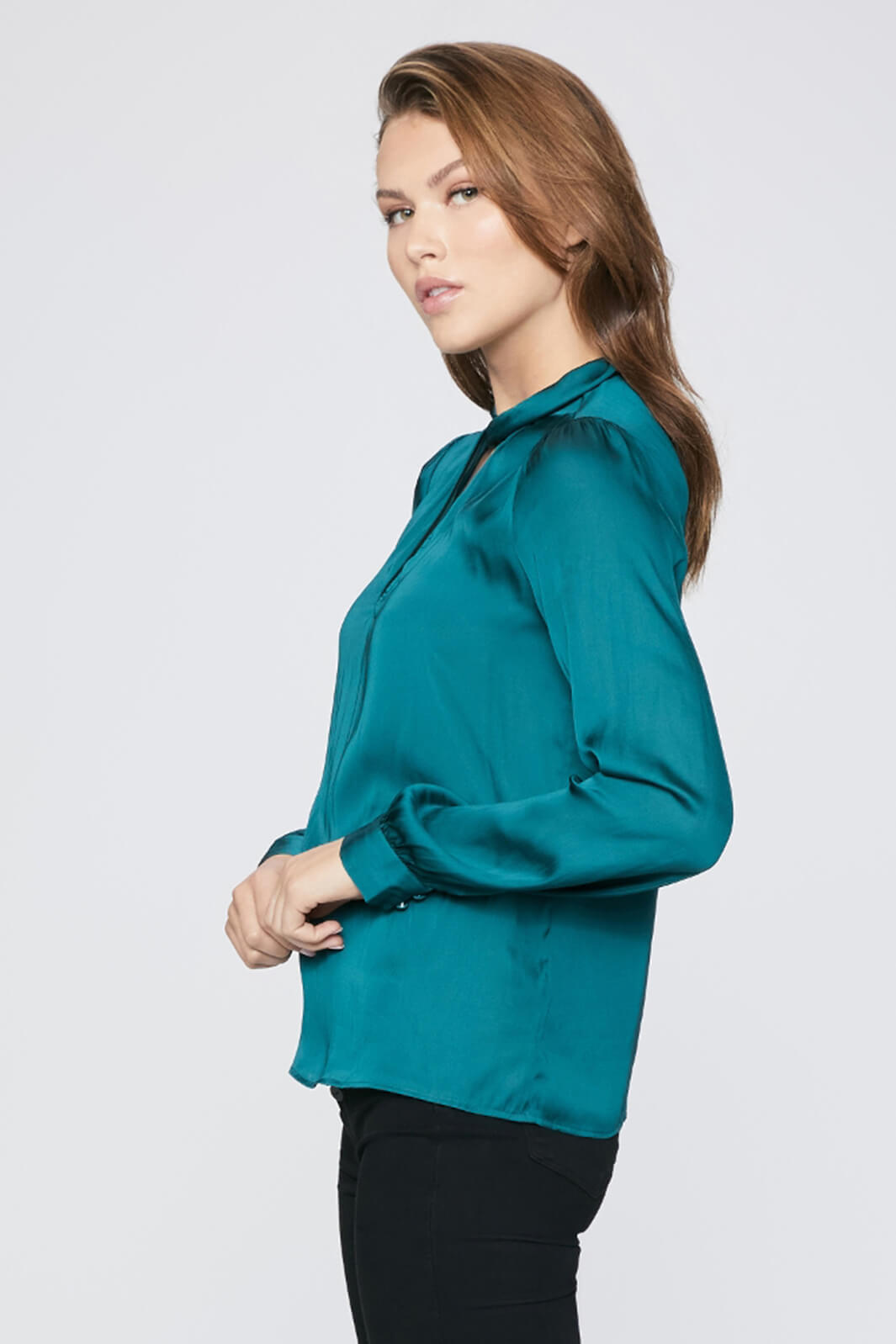 Paige 7519E25-7299 Ceres Midnight Cyan Top - Lonah Boutique