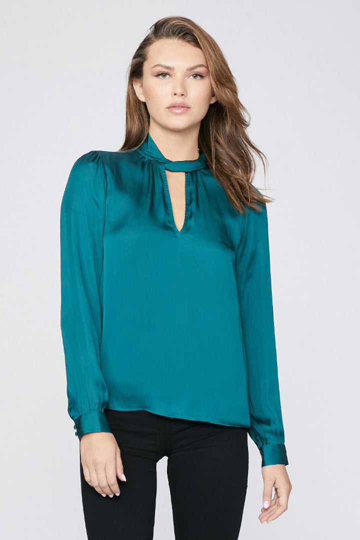 Paige 7519E25-7299 Ceres Midnight Cyan Top - Lonah Boutique