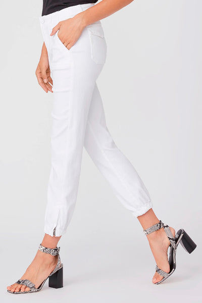 Paige Mayslie White Jogger Trousers - Lonah Boutique