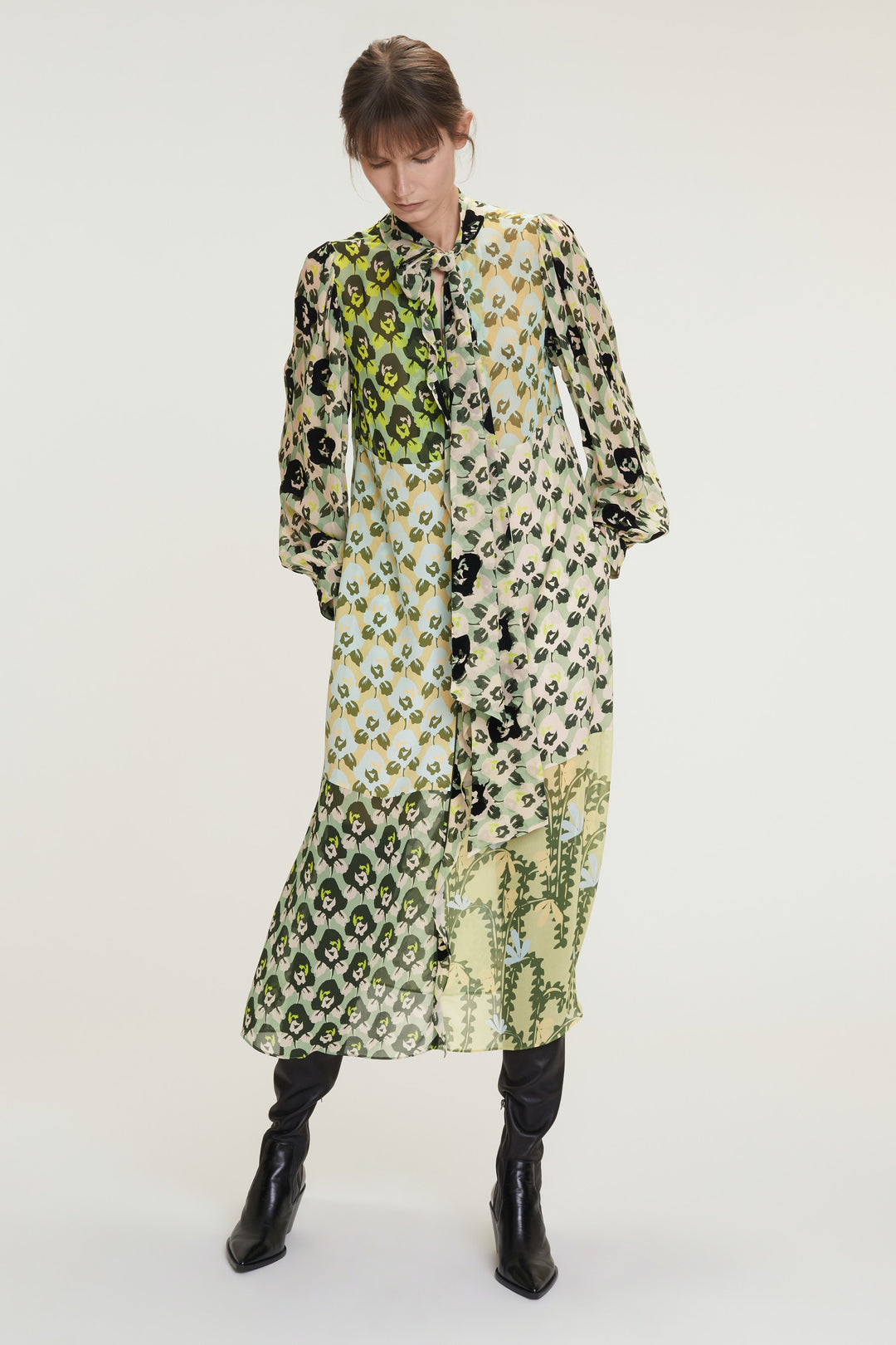 Dorothee Schumacher 449102 Flower Patch Dress Green