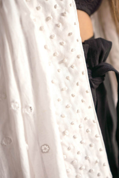 Scarlett Poppies Greenlight White Kimono Puff Sleeve Cardigan - Lonah Boutique